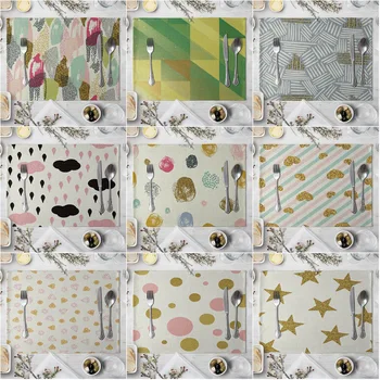 Coloured Drawing Small Pattern Table Placemat European Style Dining Table Cushion Kitchen Supplies Western-style Placemat Coaste
Coloured Drawing Small Pattern Table Placemat European Style Dining Table Cushion Kitchen Supplies Western-style Placemat Coaste
