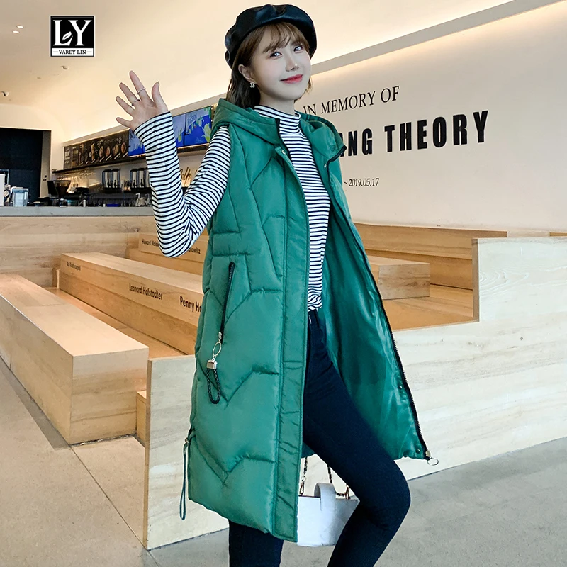 Ly Varey Lin New Women Plus Size Sleeveless Vest Cotton Paddedjacket Coat Winter Medium Long Warm Hooded Waistcoat Outerwear
Ly Varey Lin New Women Plus Size Sleeveless Vest Cotton Paddedjacket Coat Winter Medium Long Warm Hooded Waistcoat Outerwear