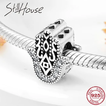 Hot 925 Sterling Silver Lovely good luck Hand of Fatima Beads Fit Original European Charm Bracelet Jewelry making
Hot 925 Sterling Silver Lovely good luck Hand of Fatima Beads Fit Original European Charm Bracelet Jewelry making