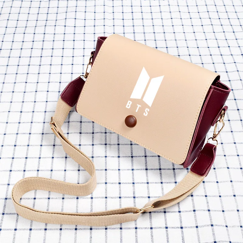 BTS Related Products Bulletproof Boys WOMEN'S Bag 2019 New Style Korean-style Shoulder Bag Students Retro Color Matching Pu Squa
BTS Related Products Bulletproof Boys WOMEN'S Bag 2019 New Style Korean-style Shoulder Bag Students Retro Color Matching Pu Squa