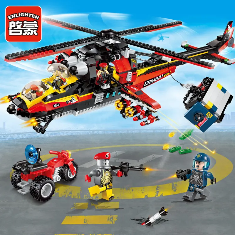 ENLIGHTEN Assembled Building Blocks Model Boy Educational Toy Granule DIY Toy Police Series Ghost Recon 1917
ENLIGHTEN Assembled Building Blocks Model Boy Educational Toy Granule DIY Toy Police Series Ghost Recon 1917