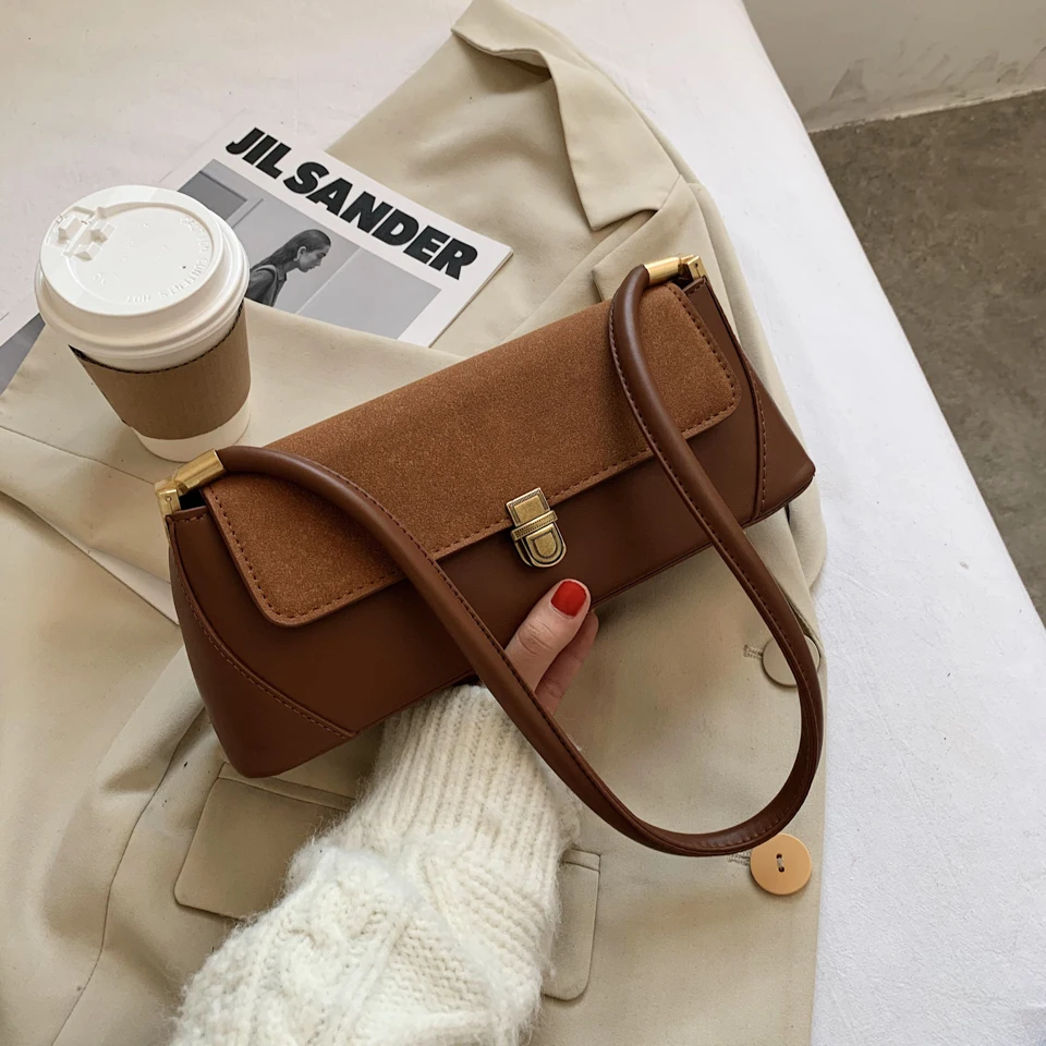 Women's Bag PU Leather Frosted Shoulder Bag 2021 Brand Designer Simple Fashion Armpit Handbag or Girl's Purse
Women's Bag PU Leather Frosted Shoulder Bag 2021 Brand Designer Simple Fashion Armpit Handbag or Girl's Purse