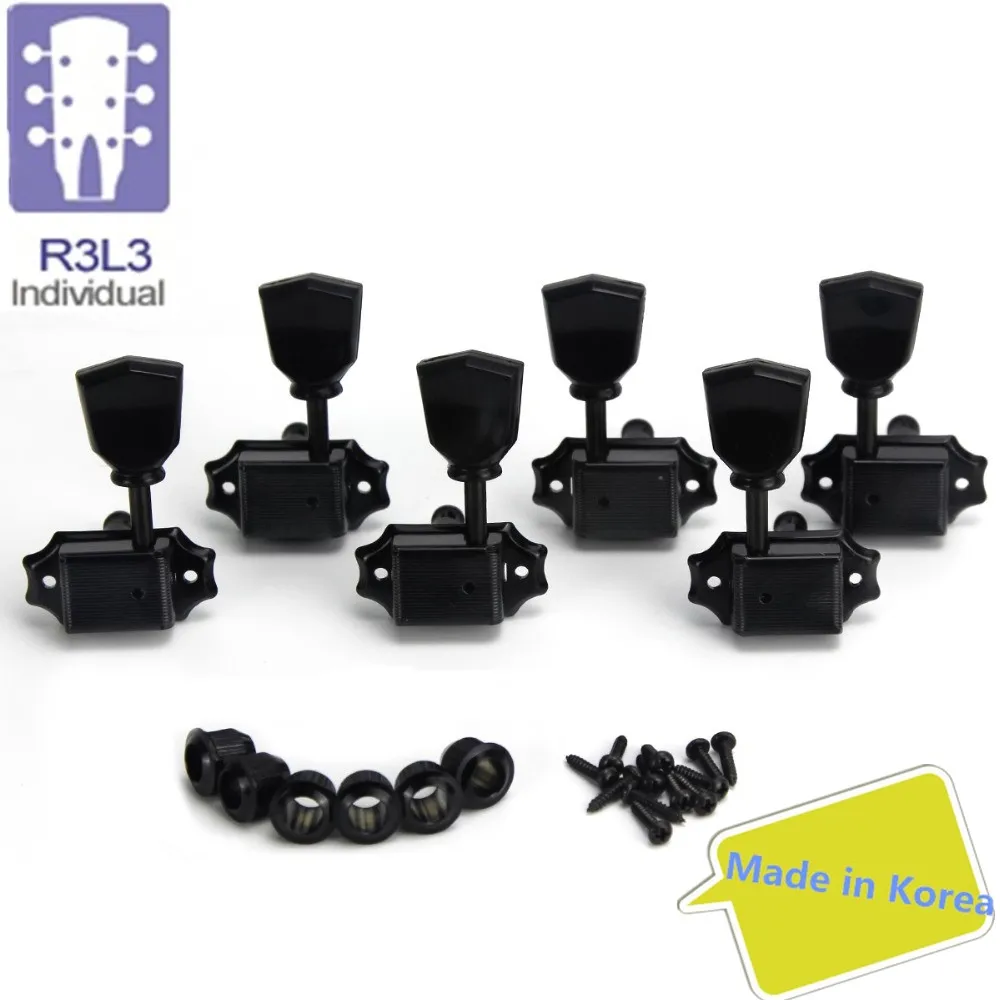 Set of Keystone Style Vintage Machine Heads 3L3R Electric Guitar Tuning Keys Pegs Black 1:15 Guitar Parts ,Made in Korea
Set of Keystone Style Vintage Machine Heads 3L3R Electric Guitar Tuning Keys Pegs Black 1:15 Guitar Parts ,Made in Korea