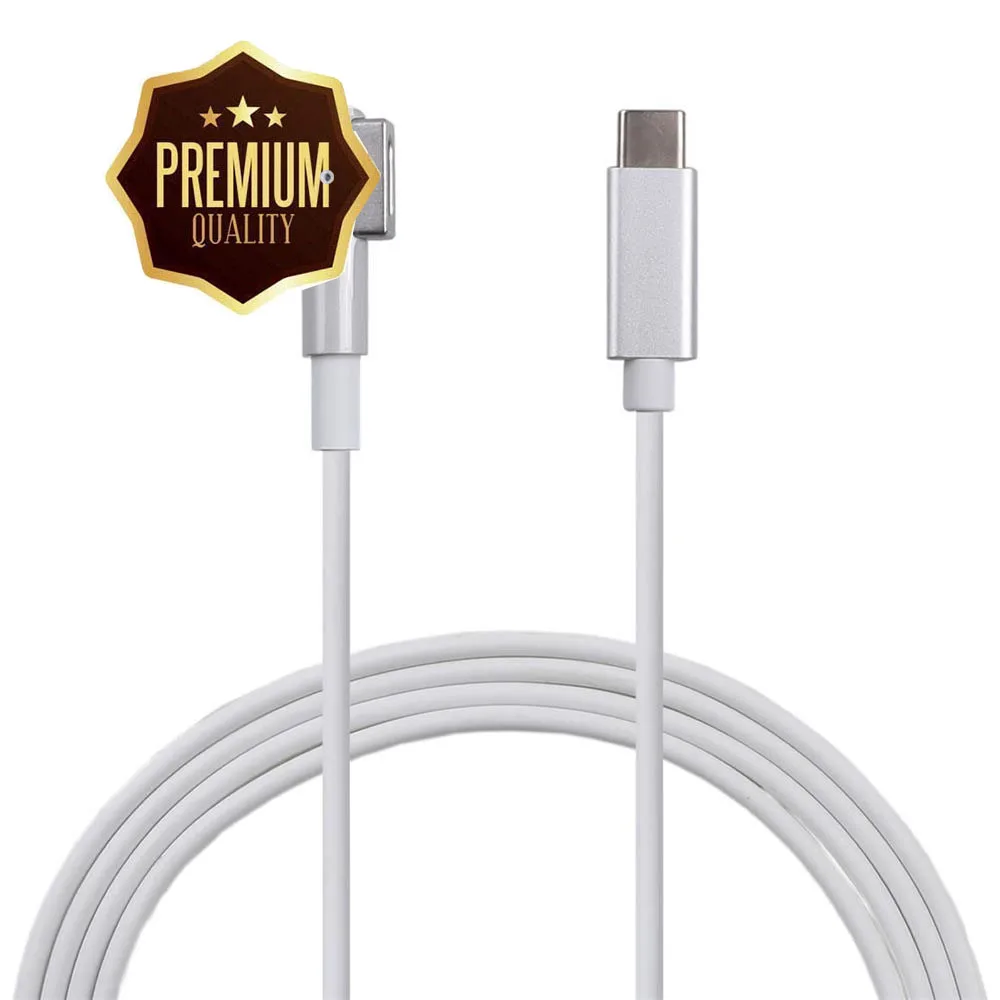 USB C to Magsafe 1 L Cable Type C to Magnetic L-Tip Cable for laptop MacBook Air mac book Pro Before Year 2012 (Above 60W)
USB C to Magsafe 1 L Cable Type C to Magnetic L-Tip Cable for laptop MacBook Air mac book Pro Before Year 2012 (Above 60W)