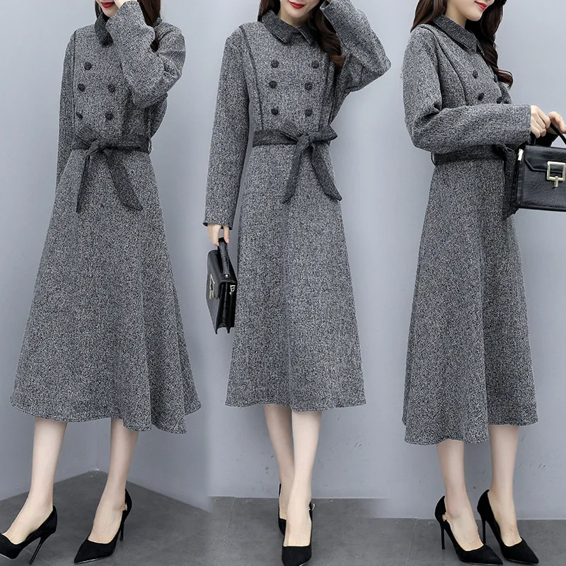 Slim Fit Slimming Dress Women's 2019 Autumn High-End Elegant Fashionable Graceful Long Sleeve over-the-Knee Long Skirts
Slim Fit Slimming Dress Women's 2019 Autumn High-End Elegant Fashionable Graceful Long Sleeve over-the-Knee Long Skirts