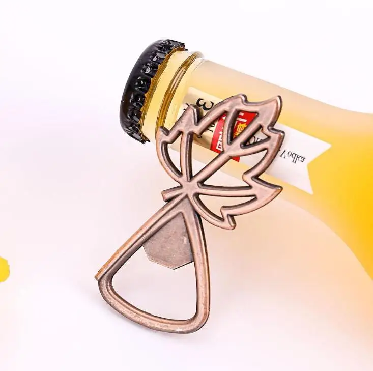 Wholesale 100pcs Copper Maple Leaf Beer Bottle Opener Bar Tool Wedding Favors Souvenirs Gifts Party Supplies
Wholesale 100pcs Copper Maple Leaf Beer Bottle Opener Bar Tool Wedding Favors Souvenirs Gifts Party Supplies