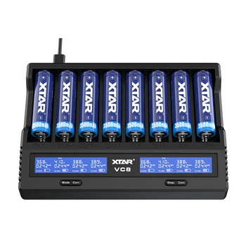 8 Slot 18650 Charger QC 3.0 3A Fast Charging USB LED display Adjustable charging for 14650 18650 20700 21700 22650 26650 battery
8 Slot 18650 Charger QC 3.0 3A Fast Charging USB LED display Adjustable charging for 14650 18650 20700 21700 22650 26650 battery