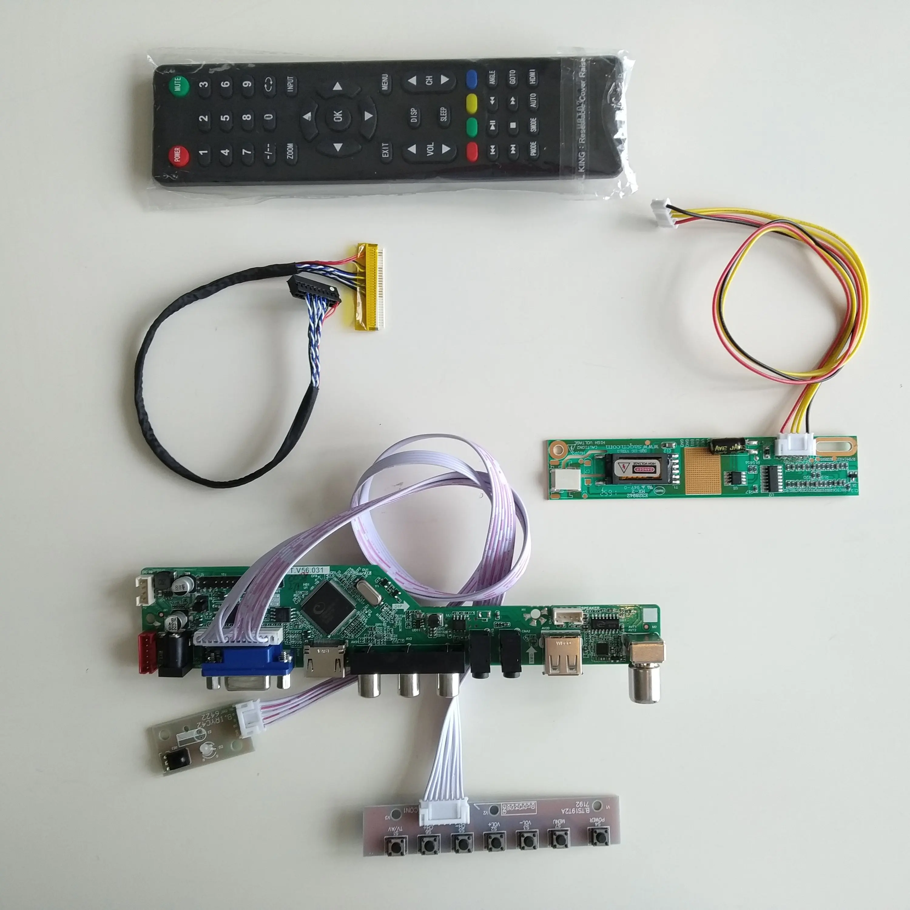 ТВ, аудио, VGA, USB, ЖК-дисплей, Светодиодный контроллер, плата управления, дисплей, комплект для LP154WX4-TLA9 15,4 дюйма, 1280 × 800, панель для карт монитора
ТВ, аудио, VGA, USB, ЖК-дисплей, Светодиодный контроллер, плата управления, дисплей, комплект для LP154WX4-TLA9 15,4 дюйма, 1280 × 800, панель для карт монитора