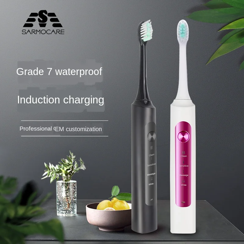 New S400 Roman Columnar Plain Color Gradient Acoustic Wave Adult High Frequency Mute Non-Shock Hand Electric Toothbrush
New S400 Roman Columnar Plain Color Gradient Acoustic Wave Adult High Frequency Mute Non-Shock Hand Electric Toothbrush