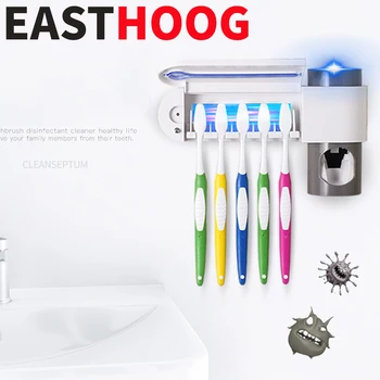 Wall Mounted Antibacteria UV Toothbrush Holder Automatic Toothpaste Dispenser Sterilize Home Cleaner Bathroom Accessories Sets
Wall Mounted Antibacteria UV Toothbrush Holder Automatic Toothpaste Dispenser Sterilize Home Cleaner Bathroom Accessories Sets