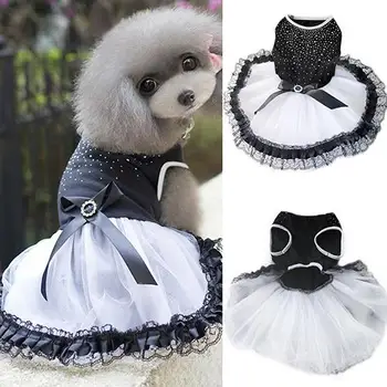 Fashion Glitter Bow Lace Dog Princess Dress Bubble Skirt Pet Clothes Puppy Beautiful Costume Dog Supplies
Fashion Glitter Bow Lace Dog Princess Dress Bubble Skirt Pet Clothes Puppy Beautiful Costume Dog Supplies