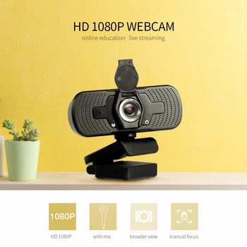 Camera with Privacy 1080P Webcam High Definition USB Web Cover Noise Isolating Microphone for Laptop/Desktop Computer
Camera with Privacy 1080P Webcam High Definition USB Web Cover Noise Isolating Microphone for Laptop/Desktop Computer