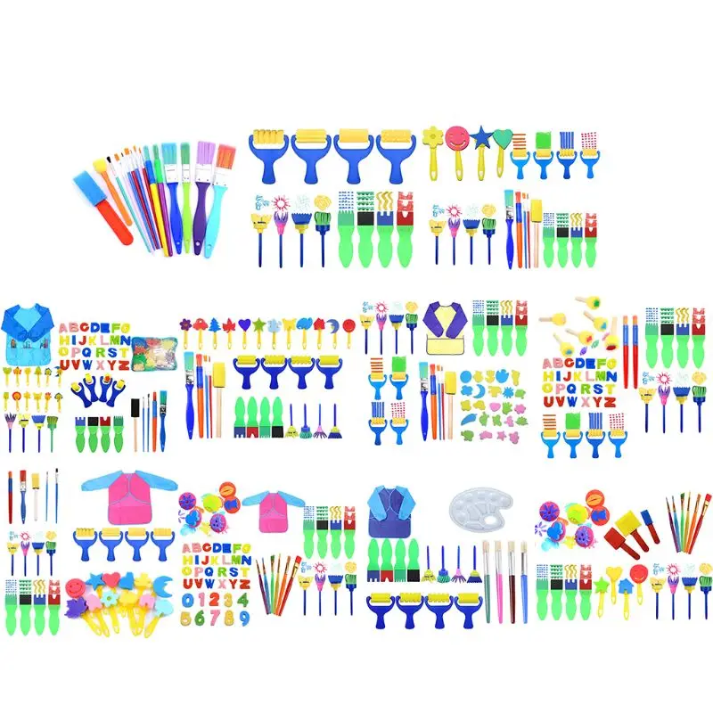 Sponge Paint Brushes Kits Painting Brushes Tool Kit for Kids Early DIY Learning Include Foam Brushes,Pattern Brushes Set
Sponge Paint Brushes Kits Painting Brushes Tool Kit for Kids Early DIY Learning Include Foam Brushes,Pattern Brushes Set