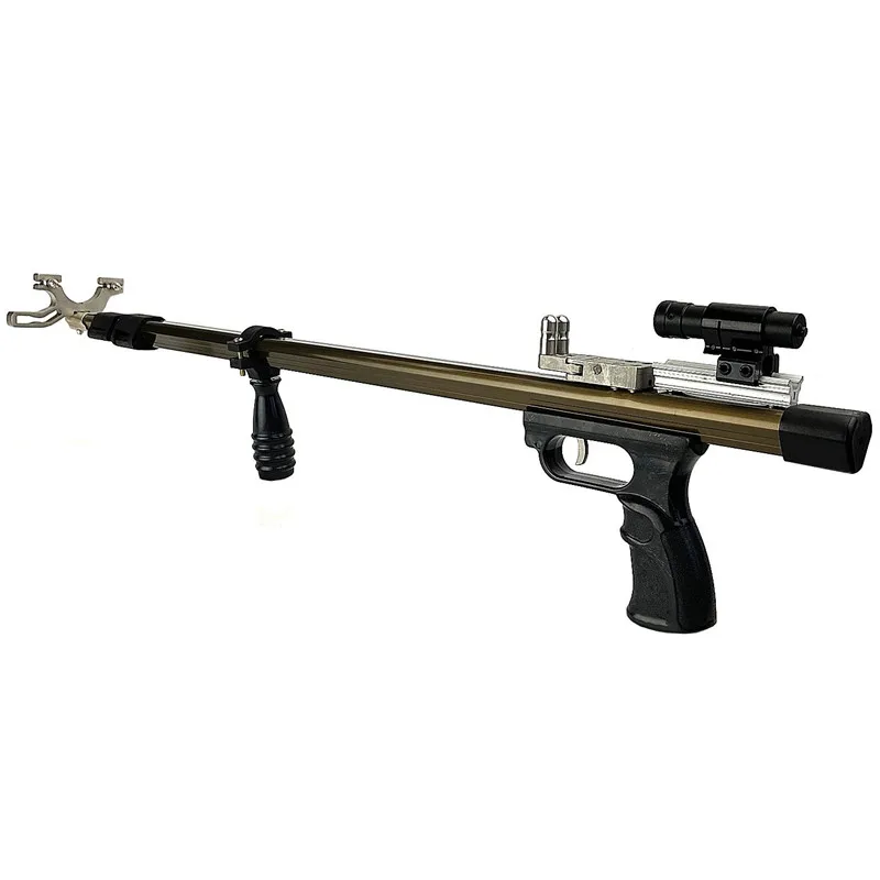 Telescopic Straight Rod Slingshot Laser Catapult Outdoor Hunting Folding Precision Shooting Hunting fishing Slingshot Toy
Telescopic Straight Rod Slingshot Laser Catapult Outdoor Hunting Folding Precision Shooting Hunting fishing Slingshot Toy
