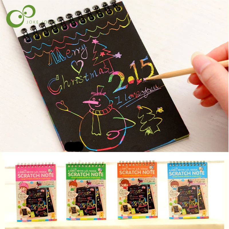 1PC Scratch Note Children's Creative DIY Scratch Painting Colorful Graffiti Notebook Creative Environmental Friendly Puzzle ZXH
1PC Scratch Note Children's Creative DIY Scratch Painting Colorful Graffiti Notebook Creative Environmental Friendly Puzzle ZXH