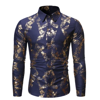 MOGU Trendy Hawaiian Beach Style Shirt Men Long Sleeve Gold Printed Men's Shirts Slim Fit Turn-down Collar Top Blouse 3 Colors
MOGU Trendy Hawaiian Beach Style Shirt Men Long Sleeve Gold Printed Men's Shirts Slim Fit Turn-down Collar Top Blouse 3 Colors