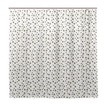 Unique Shower Curtain Brown Big Small Drops Spots Print Eco-Friendly with 12 Hooks in Bathroom W72 xH84
Unique Shower Curtain Brown Big Small Drops Spots Print Eco-Friendly with 12 Hooks in Bathroom W72 xH84