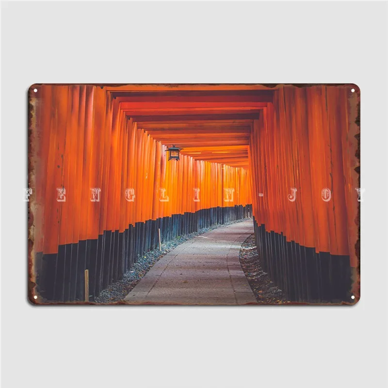 Fushimi Inari Taisha Киотский Плакат Металлический налет таблички винтажный паб гараж
