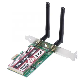 2.4/5GHz Dual Band Wireless Desktop WIFI WLAN Card 300M PCI-E X16 X1 PC Computer
2.4/5GHz Dual Band Wireless Desktop WIFI WLAN Card 300M PCI-E X16 X1 PC Computer