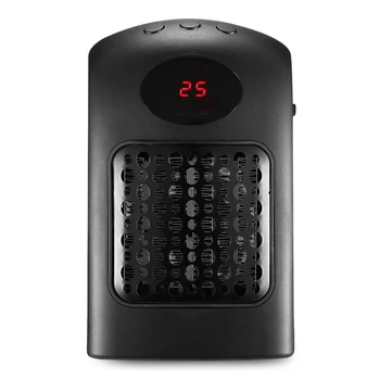 900W Electric Heater Desktop LED Display Timing Fan Heater Household Winter Warmer for Home/Office