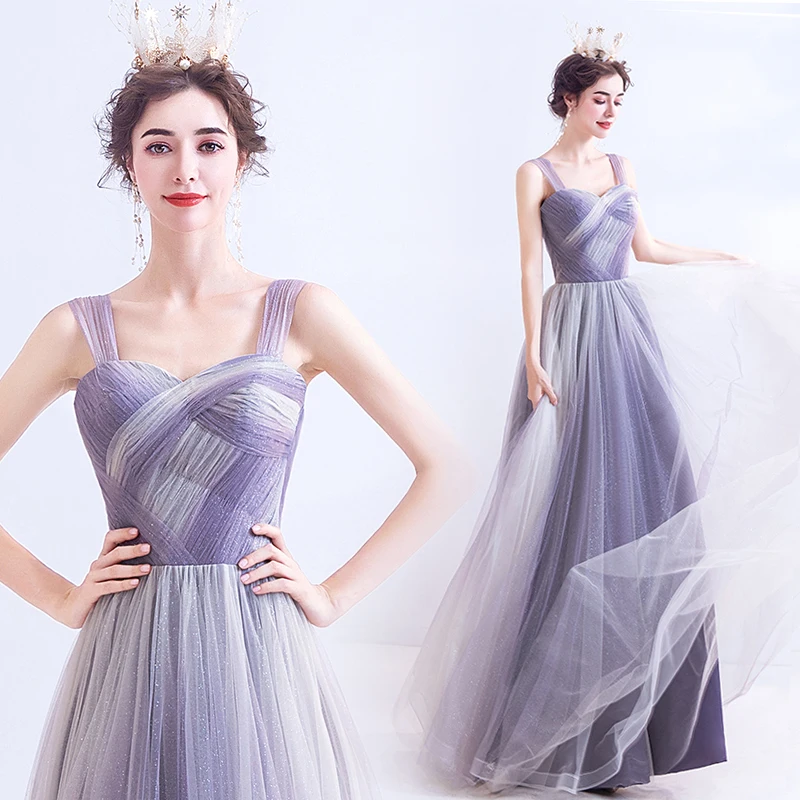 New light purple sweat lady girl women princess prom evening dress banquet party ball gown free shipping | Свадьбы и торжества