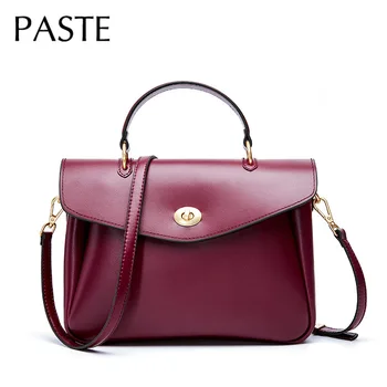 Hotsale Vintage Satchel Bag Oil Waxing Cowhide Leather Women's Flap Shoulder Bag Korean Version Ladies Handbag Daily Purse 
Hotsale Vintage Satchel Bag Oil Waxing Cowhide Leather Women's Flap Shoulder Bag Korean Version Ladies Handbag Daily Purse