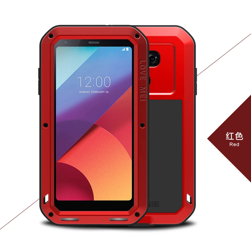 LOVE MEI Aluminum Metal Armor sFor LG G6 Case funda + Gorilla Glass Shockproof Silicone Cover Full Phone Case sFor LG G6 Cover
LOVE MEI Aluminum Metal Armor sFor LG G6 Case funda + Gorilla Glass Shockproof Silicone Cover Full Phone Case sFor LG G6 Cover