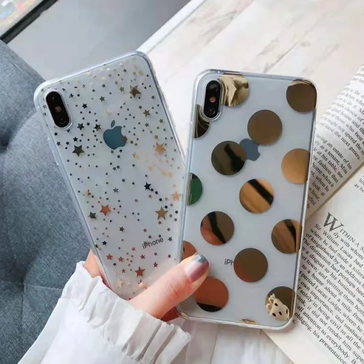 Милый прозрачный ТПУ чехол для телефона Gimfun с волнистыми точками IPhone 11 pro max Xs Xr 6 7 8