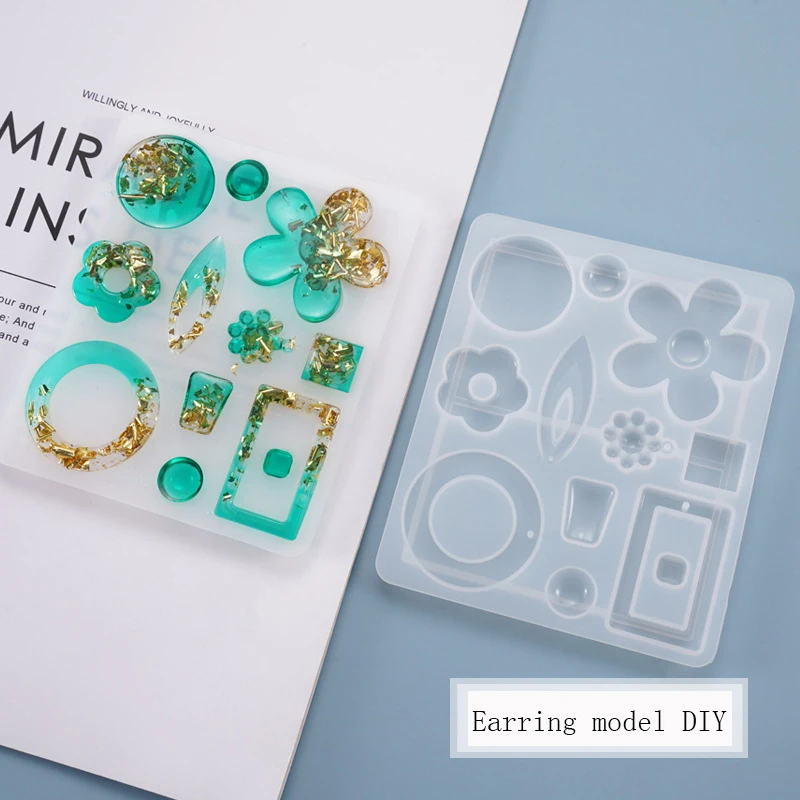 Resin Mold Handmade Pendants Necklace Earrings Silicone Moulds for DIY Jewelry Making Tools
Resin Mold Handmade Pendants Necklace Earrings Silicone Moulds for DIY Jewelry Making Tools