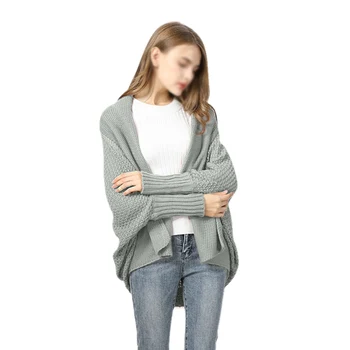 Women Single Button Tops New Fashion Ruffled Collar Knit Cardigan Solid Color Bat Sleeve Mid-long Sweater Coat
Women Single Button Tops New Fashion Ruffled Collar Knit Cardigan Solid Color Bat Sleeve Mid-long Sweater Coat