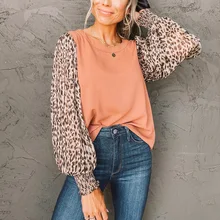 2022 Spring Autumn Irregular Round Neck Leopard Lantern Sleeve Bottomed Women's Crewneck Sweatshirt Orange Tops Harajuku Hoodie
2022 Spring Autumn Irregular Round Neck Leopard Lantern Sleeve Bottomed Women's Crewneck Sweatshirt Orange Tops Harajuku Hoodie