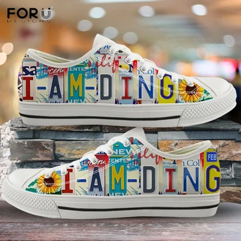 FORUDESIGNS I am Ding Print Ladies Convas Shoes Low Top Casual Spring/Autumn Gifts Lace Up Footwear Brand Design Women Sneakers
FORUDESIGNS I am Ding Print Ladies Convas Shoes Low Top Casual Spring/Autumn Gifts Lace Up Footwear Brand Design Women Sneakers