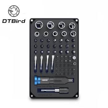 JAKEMY JM-6125 60-in-1 Professional Screwdriver Set With High Quality S-2 Driver Bit DIY Repair Tool Kit For Laptop Glasses
JAKEMY JM-6125 60-in-1 Professional Screwdriver Set With High Quality S-2 Driver Bit DIY Repair Tool Kit For Laptop Glasses