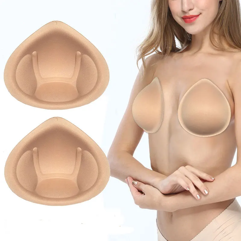 

1 Pair Realistic Strap Sponge Breast Forms Fake Boobs Drag Queen Enhancer Bra Padding Inserts For Swimsuits Crossdresser Cosplay