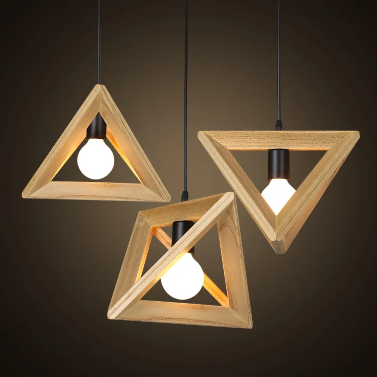 Nordic Simple Wood Triangle Restaurant Pendant Lights American Country Bar Cafe Hanging Lamp Creative Dining Home Deco Led Lamp
Nordic Simple Wood Triangle Restaurant Pendant Lights American Country Bar Cafe Hanging Lamp Creative Dining Home Deco Led Lamp
