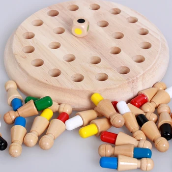 Kids Educational Color Cognitive Ability Toy for Children Wooden Memory Match Stick Chess Game Fun Block Board Game 
Kids Educational Color Cognitive Ability Toy for Children Wooden Memory Match Stick Chess Game Fun Block Board Game