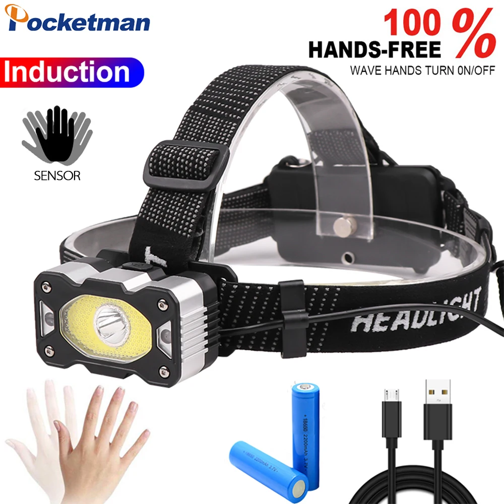 New Body Motion Sensor Headlight Red Light Head Light USB Rechargeable Headlamp Hands-free LED Head Lamp Use 18650 Battery
New Body Motion Sensor Headlight Red Light Head Light USB Rechargeable Headlamp Hands-free LED Head Lamp Use 18650 Battery