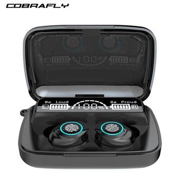 COBRAFLY Wireless Earphone Bluetooth Touch Control Earbuds Flashlight Headset LED Display IPX7 Waterproof Large Battery Capacity
COBRAFLY Wireless Earphone Bluetooth Touch Control Earbuds Flashlight Headset LED Display IPX7 Waterproof Large Battery Capacity