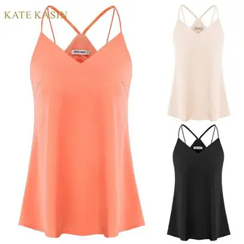 Kate Kasin Tank Tops Women Summer Noodle Straps V-Neck Cami Top Sexy Sleeveless A-Line Tanks Casual Clubwear Camisoles Tank 2020
Kate Kasin Tank Tops Women Summer Noodle Straps V-Neck Cami Top Sexy Sleeveless A-Line Tanks Casual Clubwear Camisoles Tank 2020