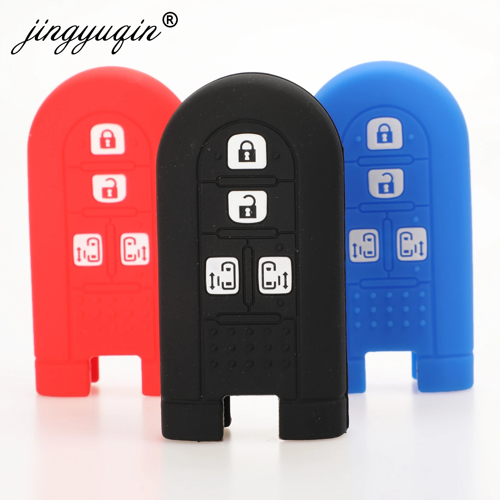 

jingyuqin Silicone Key Fob Case Cover for TOYOTA TANK Rush Alphard Fit daihatsu LA600S LA610S LA150S MOVE K Car MPV Remote