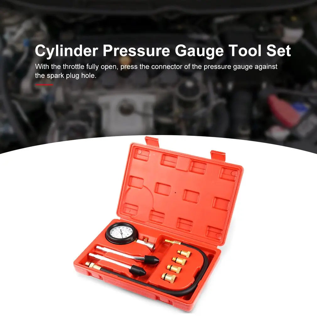 Automobile and Motorcycle Cylinder Pressure Gauge Multi-function Dual-purpose Cylinder Pressure Detection Tool Kit
Automobile and Motorcycle Cylinder Pressure Gauge Multi-function Dual-purpose Cylinder Pressure Detection Tool Kit