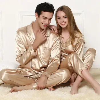 Wontive Satin Silk Pajamas for Women's pyjamas Set noble Sleepwear Nightwear Home service Loungewear 2Pcs couples pajamas pajama
Wontive Satin Silk Pajamas for Women's pyjamas Set noble Sleepwear Nightwear Home service Loungewear 2Pcs couples pajamas pajama