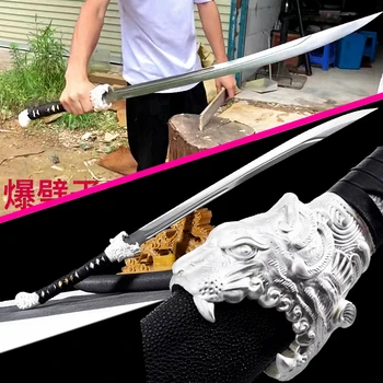 Unique Tiger Head Chinese KungFu/WuShu Dao Sword Katana Strong 1095 High Carbon Steel Sharp Outdoors Hunting Battle Knife Saber
Unique Tiger Head Chinese KungFu/WuShu Dao Sword Katana Strong 1095 High Carbon Steel Sharp Outdoors Hunting Battle Knife Saber