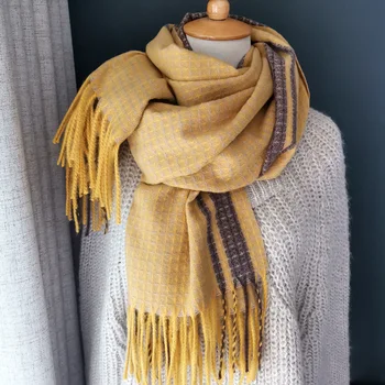 2019 Autumn Winter Female Wool Plaid Scarf Women Cashmere Scarves Wide Lattices Long Shawl Wrap Blanket Warm Scarfs
2019 Autumn Winter Female Wool Plaid Scarf Women Cashmere Scarves Wide Lattices Long Shawl Wrap Blanket Warm Scarfs