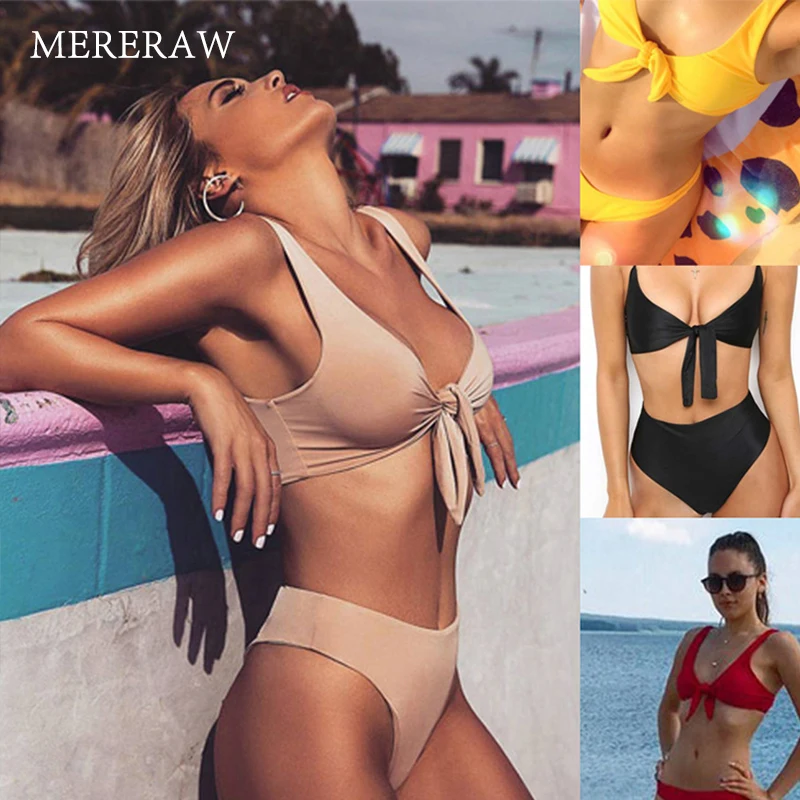 European and American swimwear explosion models sexy swimwear solid color double-sided bow tie split bikini swimming suits
European and American swimwear explosion models sexy swimwear solid color double-sided bow tie split bikini swimming suits