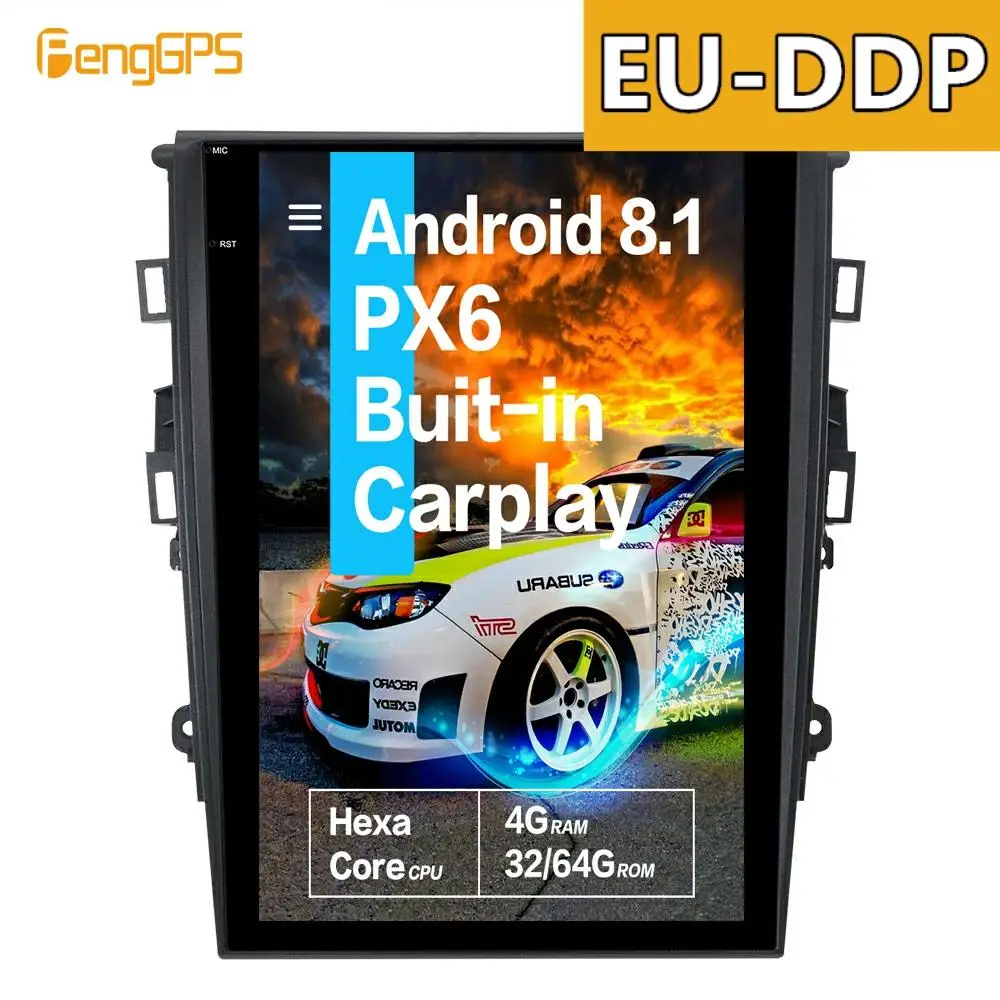 For Ford Fusion Mondeo Mk5 2013 - 2018 12.1'' Android 8.1 Px6 Car Multimedia Radio No Dvd Player Gps Navigation Head Unit
For Ford Fusion Mondeo Mk5 2013 - 2018 12.1'' Android 8.1 Px6 Car Multimedia Radio No Dvd Player Gps Navigation Head Unit