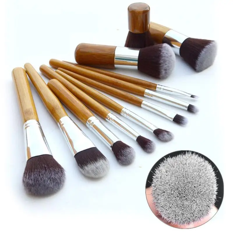 11 Pcs/set Bamboo Handle Makeup Brushes Set Kit Eyeshadow Eyebrow Concealer Blush Foundation Cosmetic Brushes Beauty Tools
11 Pcs/set Bamboo Handle Makeup Brushes Set Kit Eyeshadow Eyebrow Concealer Blush Foundation Cosmetic Brushes Beauty Tools