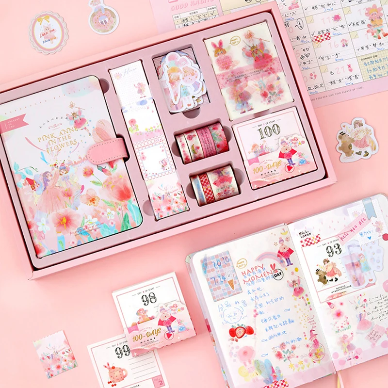 Hand Ledger Set Cute Girl Heart Student Notebook Hand Ledger Gift Box Exquisite Cartoon Diary Diy Dream Notbook Complete Gift
Hand Ledger Set Cute Girl Heart Student Notebook Hand Ledger Gift Box Exquisite Cartoon Diary Diy Dream Notbook Complete Gift