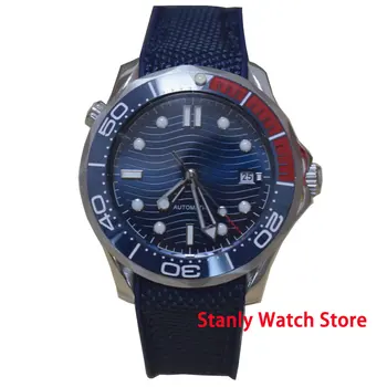 Sapphire glass Bliger 41mm blue sterile dial luminous mark red blue bezel rubber strap miyota automatic movement men's watch
Sapphire glass Bliger 41mm blue sterile dial luminous mark red blue bezel rubber strap miyota automatic movement men's watch