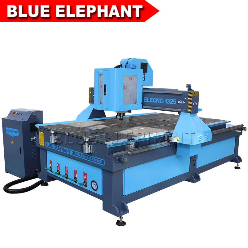 Blue Elephant 3 Axis 1325 CNC Milling Machine inexpensive cnc wood router for industrial purpose
Blue Elephant 3 Axis 1325 CNC Milling Machine inexpensive cnc wood router for industrial purpose